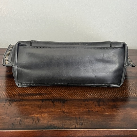 Lucky Brand Black Studded Tote with Braided Detail - Picture 7 of 12